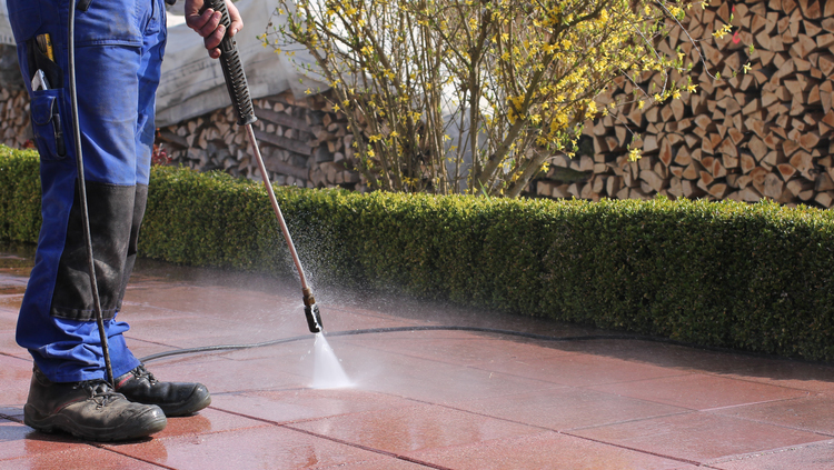 Power Washing Driveway